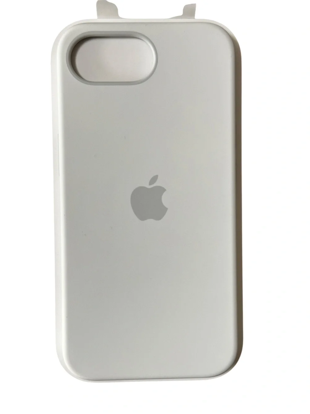 Apple white silicone case iPhone 16e and features a soft microfiber lining NIB